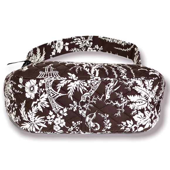 Vera Bradley Reversible Shoulder Bag Quilted Cotton Japanese Print Zip Pockets - Picture 9 of 14